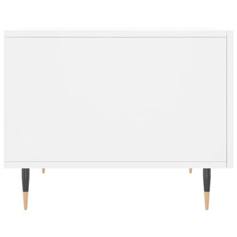 Salontafel 50x50x40 cm bewerkt hout wit 7