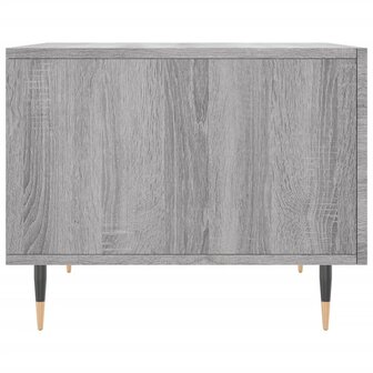 Salontafel 50x50x40 cm bewerkt hout grijs sonoma eiken 7