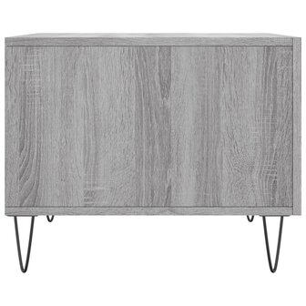 Salontafel 50x50x40 cm bewerkt hout grijs sonoma eiken 7