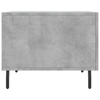Salontafel 50x50x40 cm bewerkt hout betongrijs 7