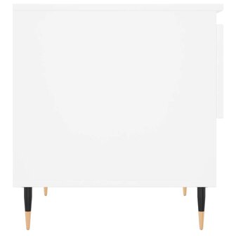 Salontafel 50x46x50 cm bewerkt hout wit 7