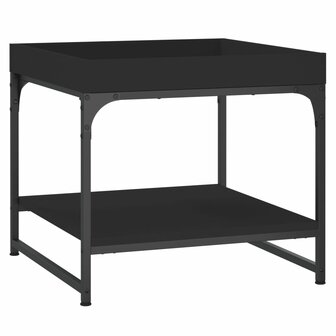 Salontafel 49,5x49,5x45 cm bewerkt hout zwart 6