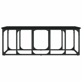 Salontafel 100x50x35,5 cm bewerkt hout zwart 4