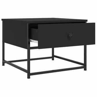 Salontafel 51x51x40 cm bewerkt hout zwart 5