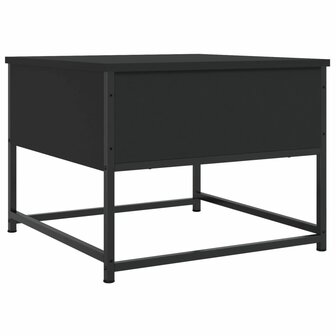 Salontafel 51x51x40 cm bewerkt hout zwart 8