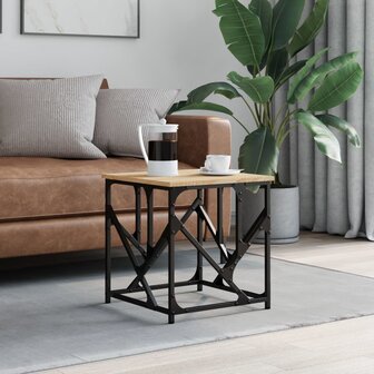 Salontafel 45x45x47,5 cm bewerkt hout sonoma eikenkleurig 1