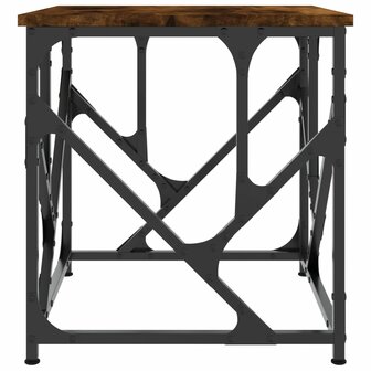 Salontafel 45x45x47,5 cm bewerkt hout gerookt eikenkleurig 5