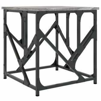 Salontafel 45x45x47,5 cm bewerkt hout grijs sonoma 2