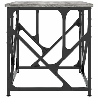 Salontafel 45x45x47,5 cm bewerkt hout grijs sonoma 5