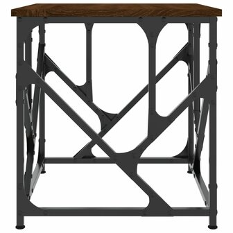 Salontafel 45x45x47,5 cm bewerkt hout bruin eikenkleur 5