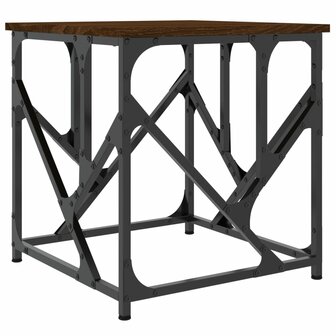 Salontafel 45x45x47,5 cm bewerkt hout bruin eikenkleur 6