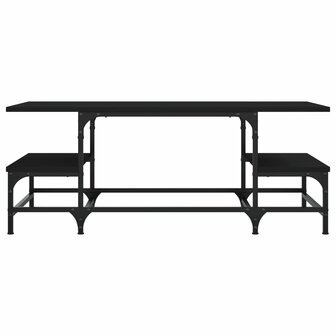 Salontafel 100x50,5x40 cm bewerkt hout zwart 4