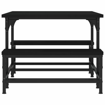 Salontafel 100x50,5x40 cm bewerkt hout zwart 5