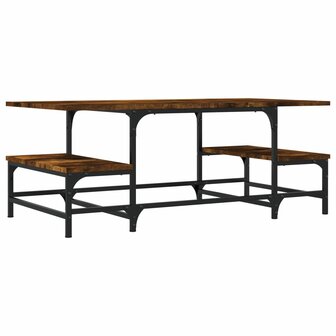 Salontafel 100x50,5x40 cm bewerkt hout gerookt eikenkleurig 2