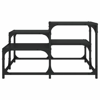 Salontafel 68x68x40 cm bewerkt hout zwart 4