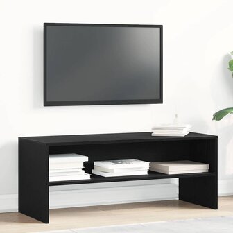 Tv-meubel 100x40x40 cm spaanplaat zwart eikenkleurig 1