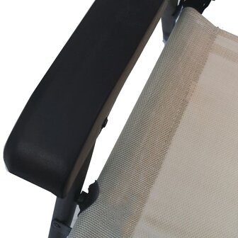 Tuinstoelen inklapbaar 2 st textileen taupe 8