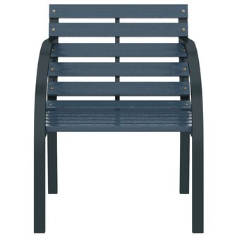 Tuinstoelen 2 st hout grijs 4
