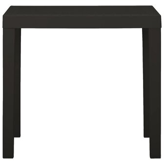 Tuintafel 79x65x72 cm kunststof antracietkleurig 2