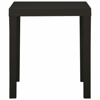 Tuintafel 79x65x72 cm kunststof antracietkleurig 3