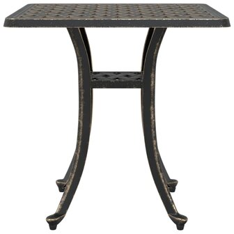 Tuintafel 53x53x53 cm gietaluminium bronskleurig 5