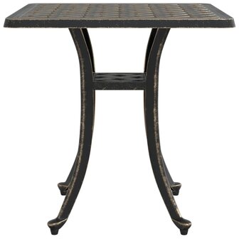 Tuintafel 53x53x53 cm gietaluminium bronskleurig 6