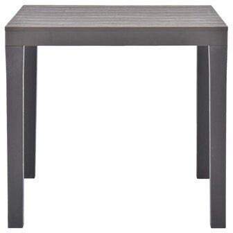 Tuintafel 78x78x72 cm kunststof mokka 2