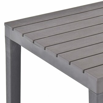 Tuintafel 78x78x72 cm kunststof mokka 4
