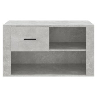 Schoenenkast 80x35x45 cm bewerkt hout betongrijs 5