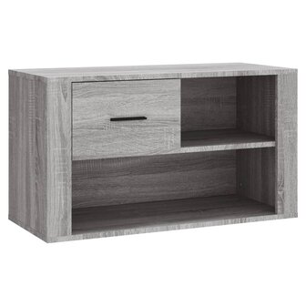 Schoenenkast 80x35x45 cm bewerkt hout grijs sonoma 2