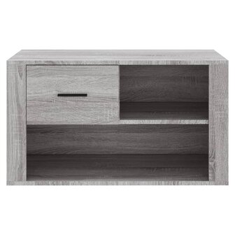 Schoenenkast 80x35x45 cm bewerkt hout grijs sonoma 5