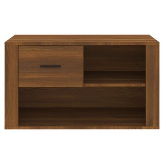 Schoenenkast 80x35x45 cm bewerkt hout bruin eikenkleur 5