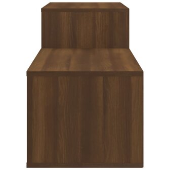 Schoenenkast 150x35x45 cm bewerkt hout bruin eikenkleur 6