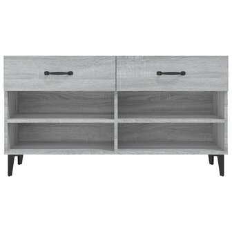 Schoenenkast 102x35x55 cm bewerkt hout grijs sonoma eikenkleur 6