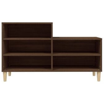 Schoenenkast 102x36x60 cm bewerkt hout bruin eikenkleur 5