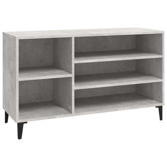 Schoenenkast 102x36x60 cm bewerkt hout betongrijs 1