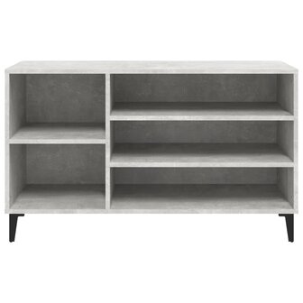 Schoenenkast 102x36x60 cm bewerkt hout betongrijs 5