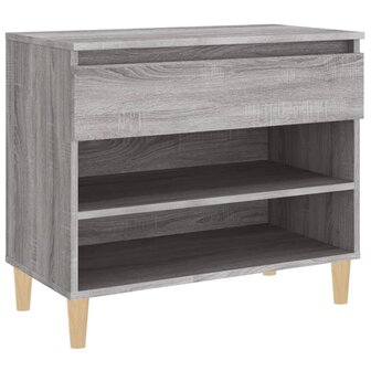 Schoenenkast 70x36x60 cm bewerkt hout sonoma grijs 2