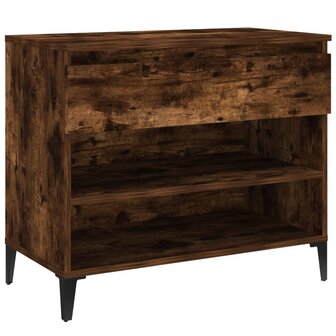 Schoenenkast 70x36x60 cm bewerkt hout gerookt eikenkleurig 2