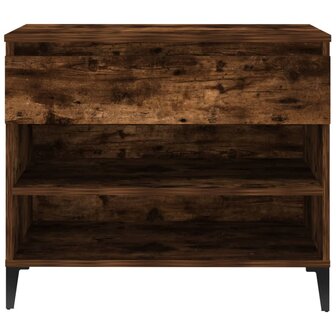 Schoenenkast 70x36x60 cm bewerkt hout gerookt eikenkleurig 7
