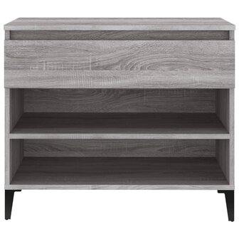 Schoenenkast 70x36x60 cm bewerkt hout sonoma grijs 7
