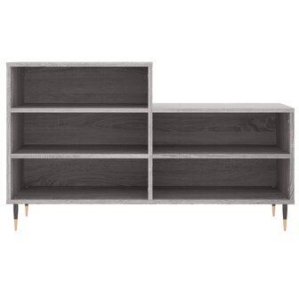 Schoenenkast 102x36x60 cm bewerkt hout sonoma grijs 4