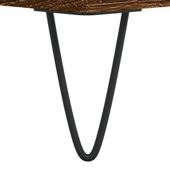 Schoenenkast 102x36x60 cm bewerkt hout bruin eikenkleur 8
