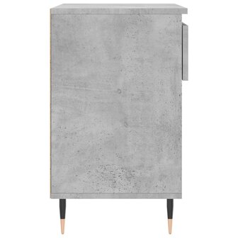 Schoenenkast 70x36x60 cm bewerkt hout betongrijs 7