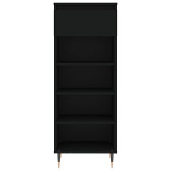 Schoenenkast 40x36x105 cm bewerkt hout zwart 5