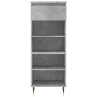 Schoenenkast 40x36x105 cm bewerkt hout betongrijs 5