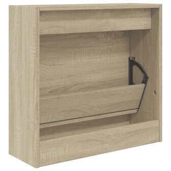 Schoenenkast 60x21x57 cm bewerkt hout sonoma eikenkleurig 7