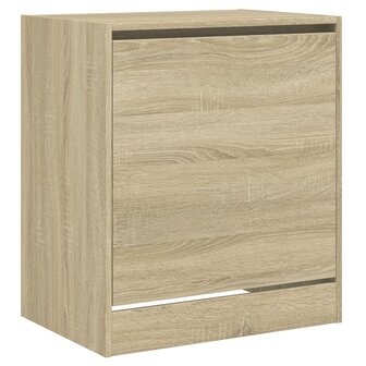 Schoenenkast 60x42x69 cm bewerkt hout sonoma eikenkleurig 4