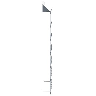 Schoenenrek hangend 66x13x139 cm zilverkleurig 4
