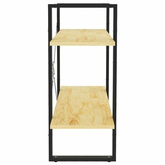 Boekenkast met 2 schappen 80x30x70 cm massief grenenhout 6